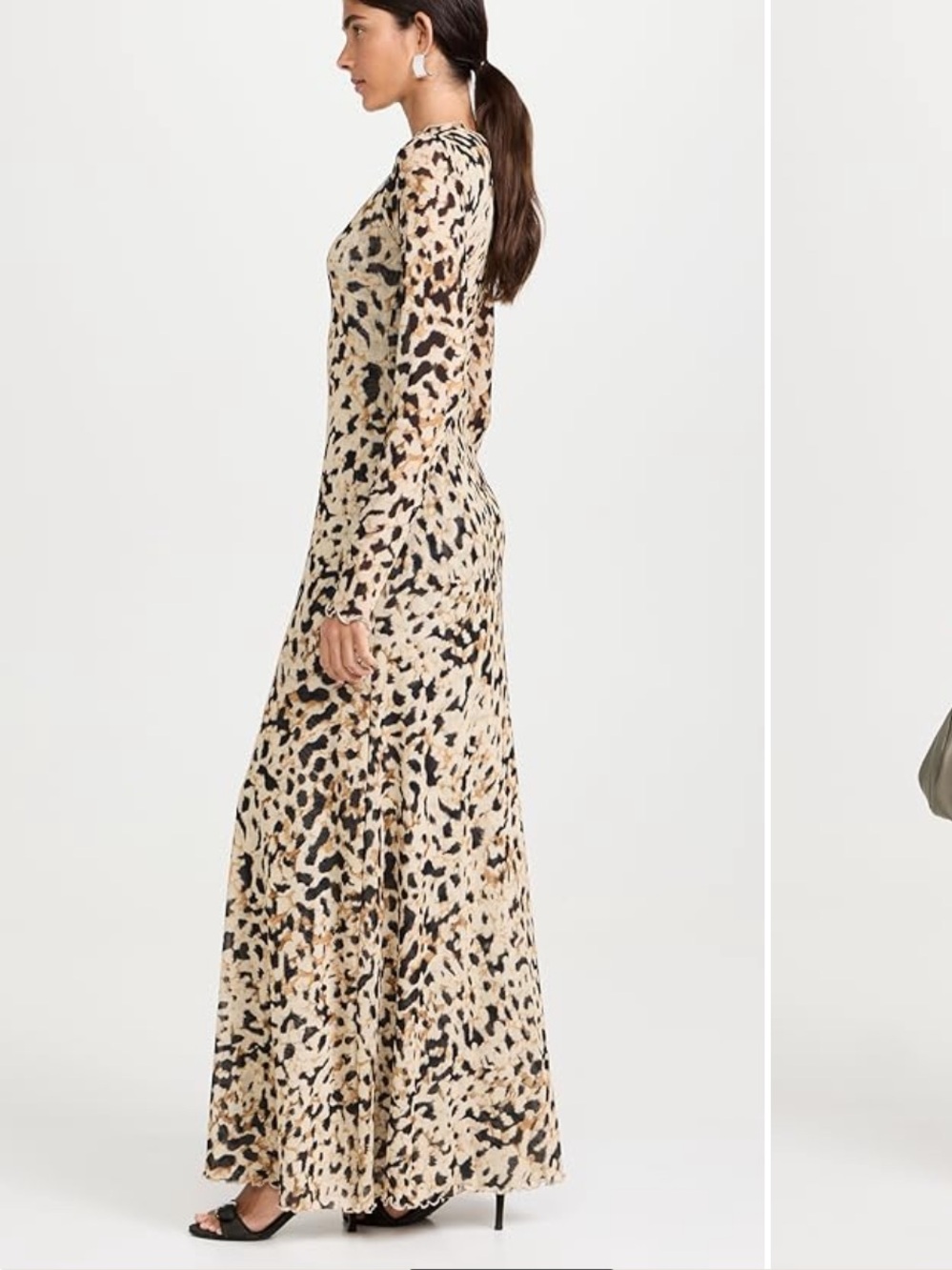 RESA - Lyon Maxi Dress - leopard - Sz M - Picture 3 of 7